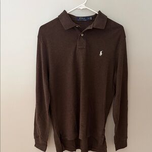 Polo by Ralph Lauren Men's Dark Brown Polo Shirt